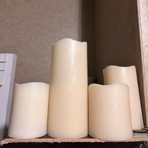 Faux Candle Decor - 4 pc